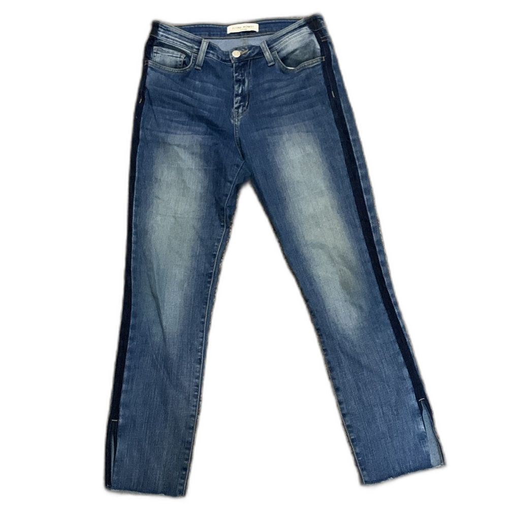 Flying Monkey Women's Blue Denim Medium Wash Mid-Rise Skinny Jeans Sz 28